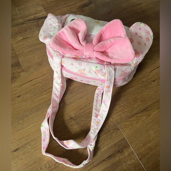 Brand New-MY MELODYPink Floral Clothe Tote Bag - Picture 9 of 16